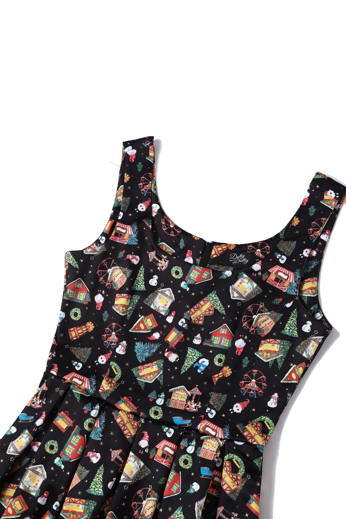 Amanda Christmas Fair Women's Quirky Swing Dress