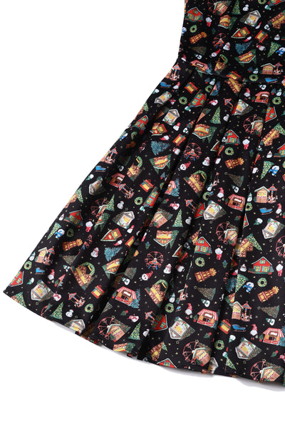 Amanda Christmas Fair Women's Quirky Swing Dress