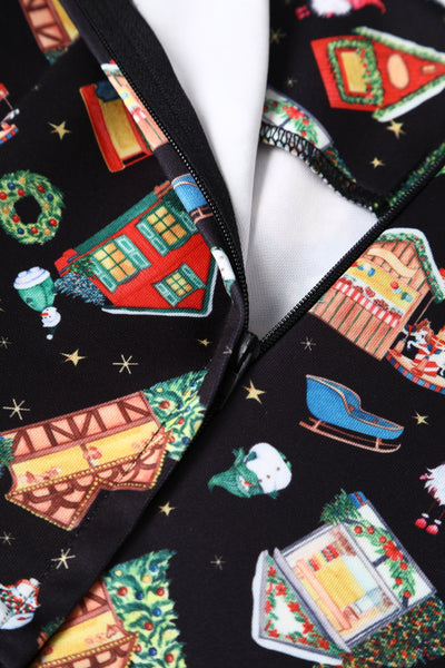 Amanda Christmas Fair Women's Quirky Swing Dress