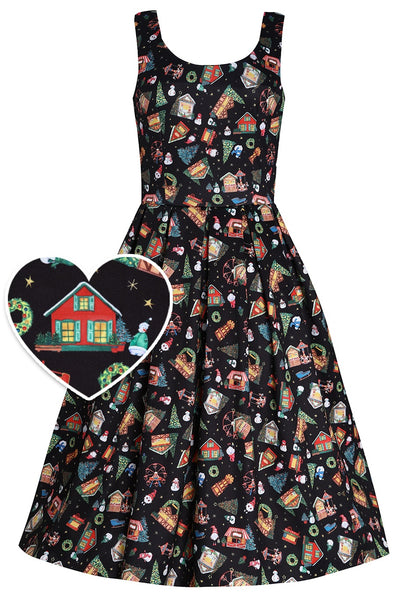 Amanda Christmas Fair Women's Quirky Swing Dress