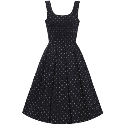 PRE ORDER Amanda Black Skull Swing Dress