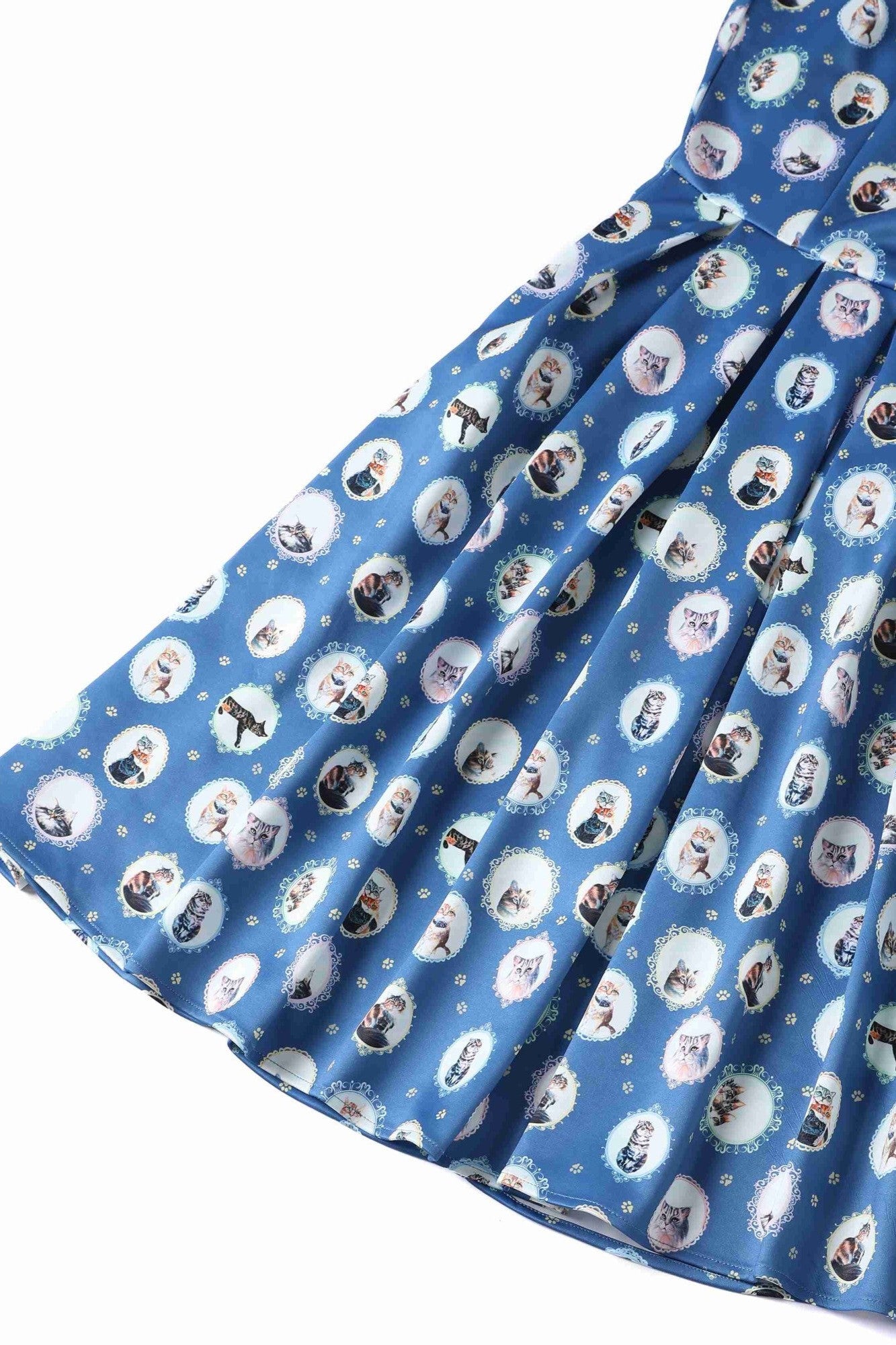 Amanda Swing Dress in Blue Cat