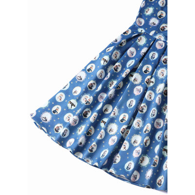 PRE-ORDER Amanda Swing Dress in Blue Cat