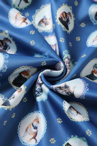 Amanda Swing Dress in Blue Cat