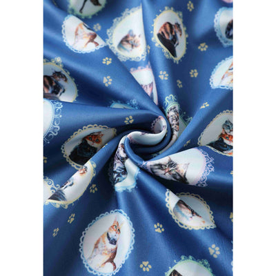 PRE-ORDER Amanda Swing Dress in Blue Cat