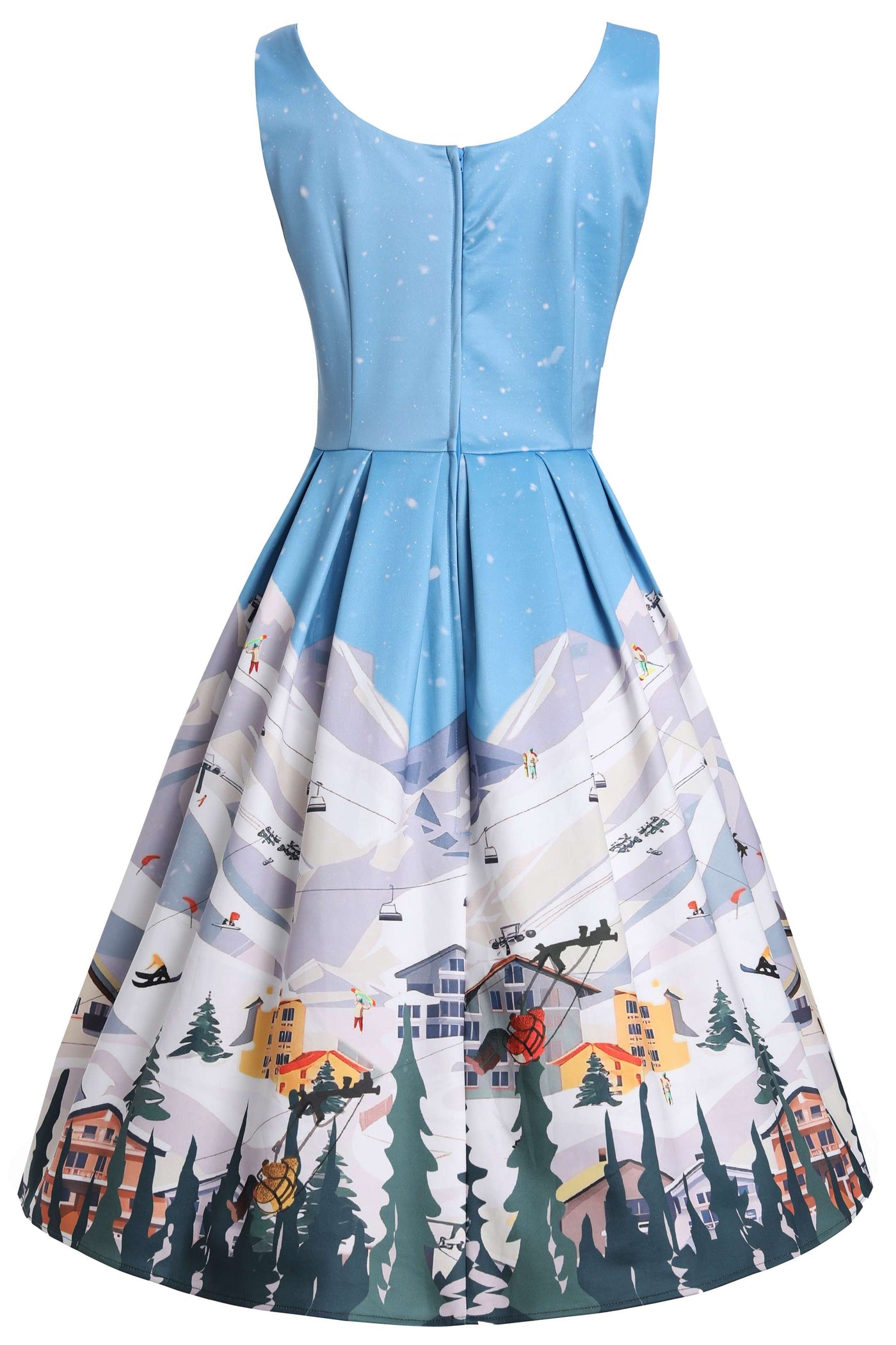 Amanda Ski Resort Flared Dress