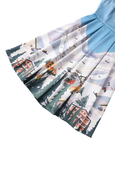 Amanda Ski Resort Flared Dress