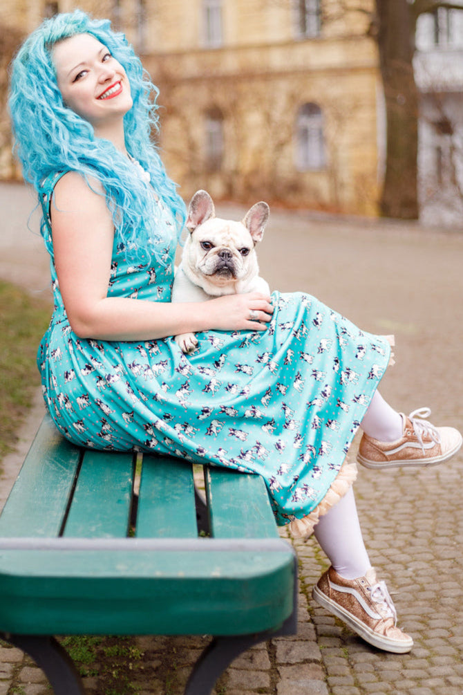 PRE ORDER Amanda Green Frenchies Swing Dress