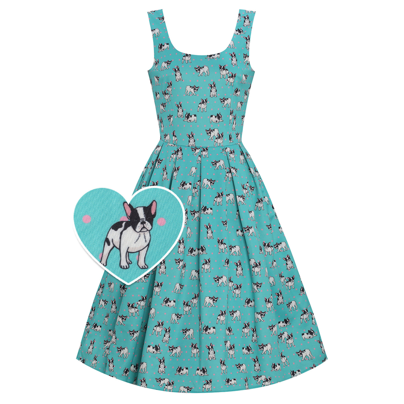 Amanda Green Frenchies Swing Dress