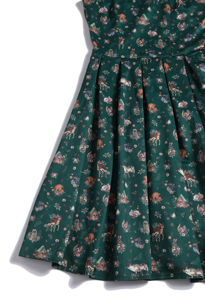 Amanda Green Woodland Print Swing Dress