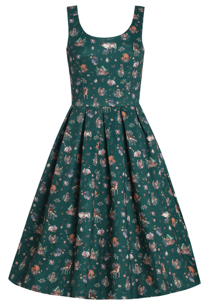 Amanda Green Woodland Print Swing Dress