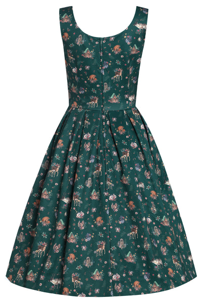 Amanda Green Woodland Print Swing Dress