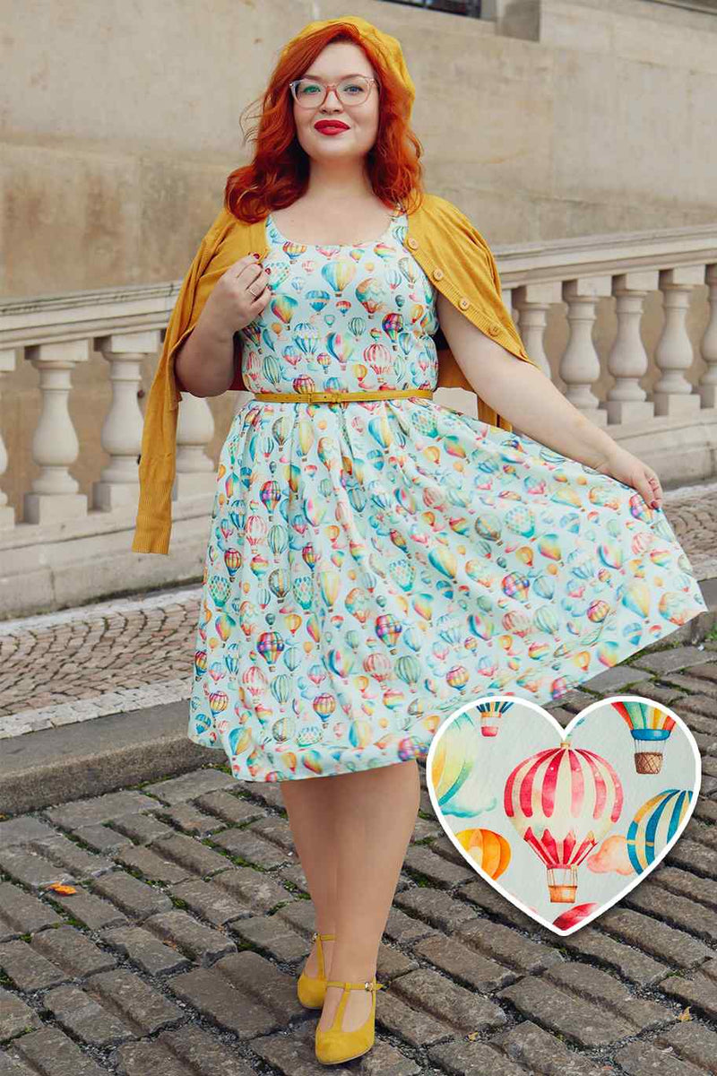 PRE-ORDER Amanda Hot Air Balloon Festival Swing Dress