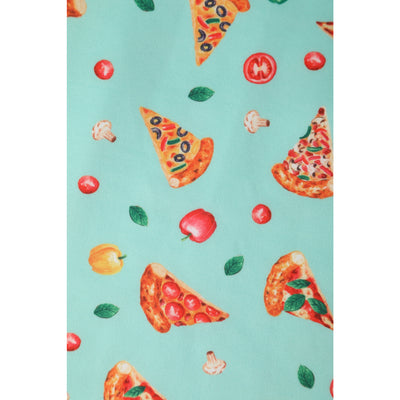 Amanda Light Blue Pizza Swing Dress