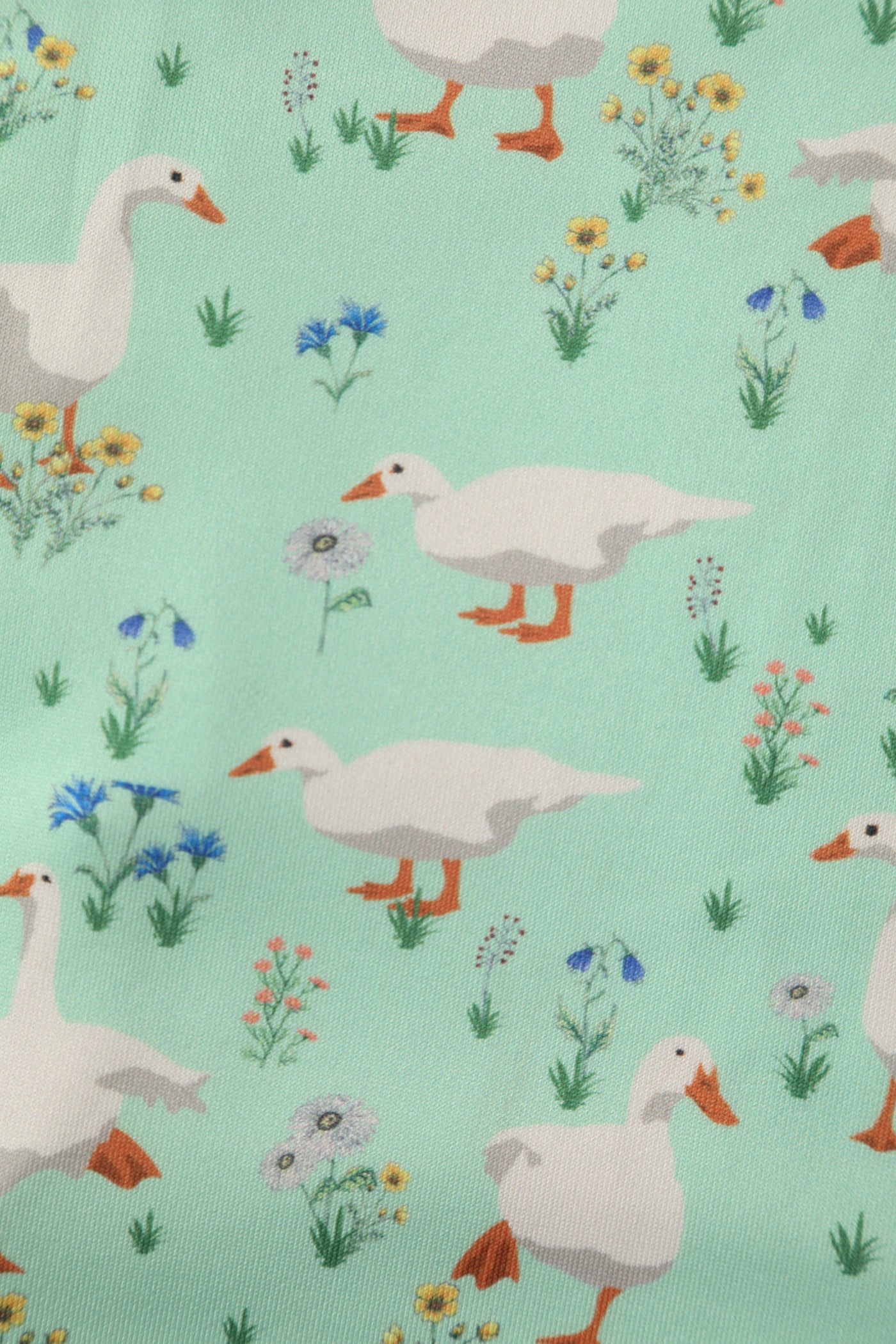 PRE ORDER Amanda Swing Dress in Mint Green Duck Print