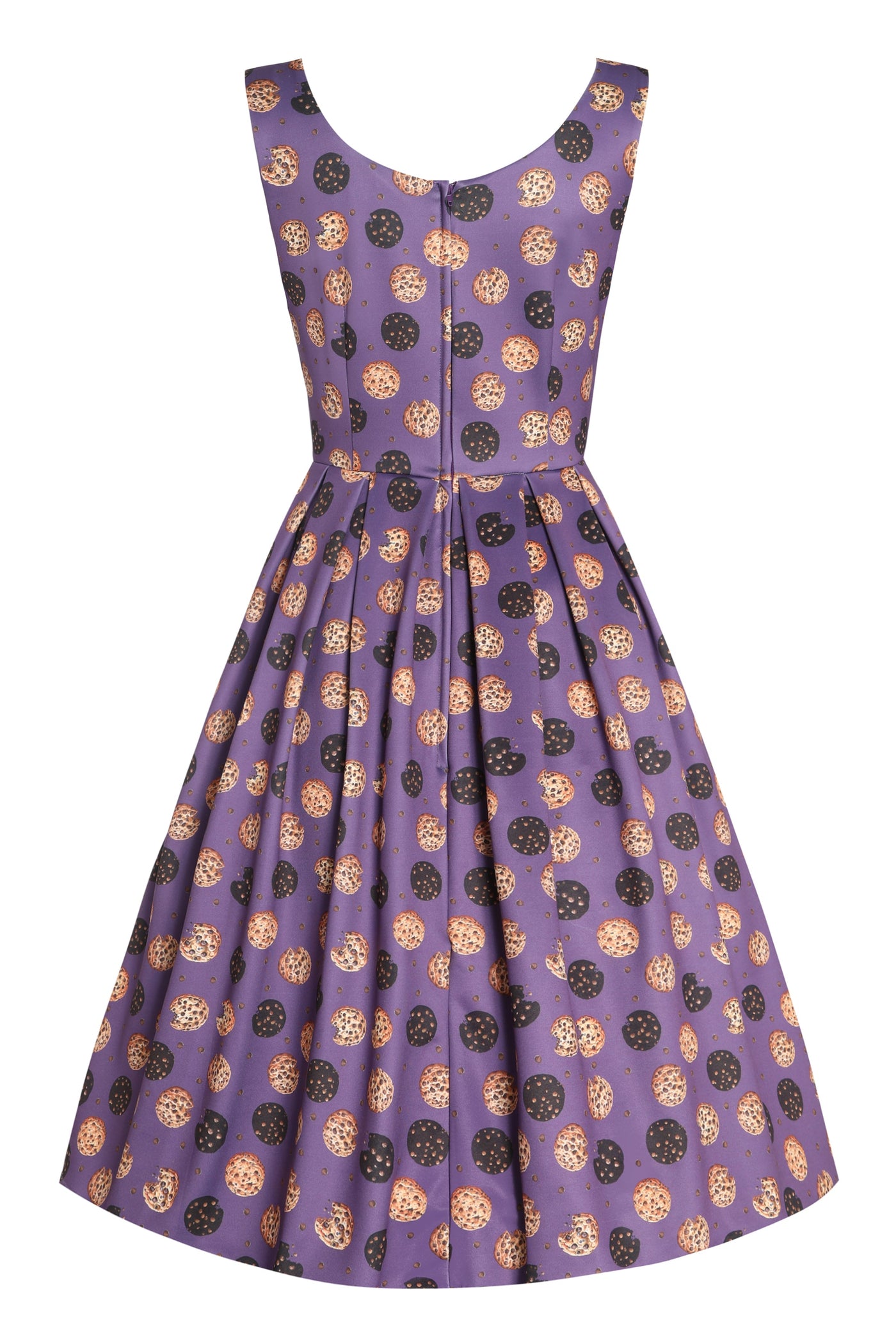 PRE ORDER Amanda Purple Cookie Print Swing Dress