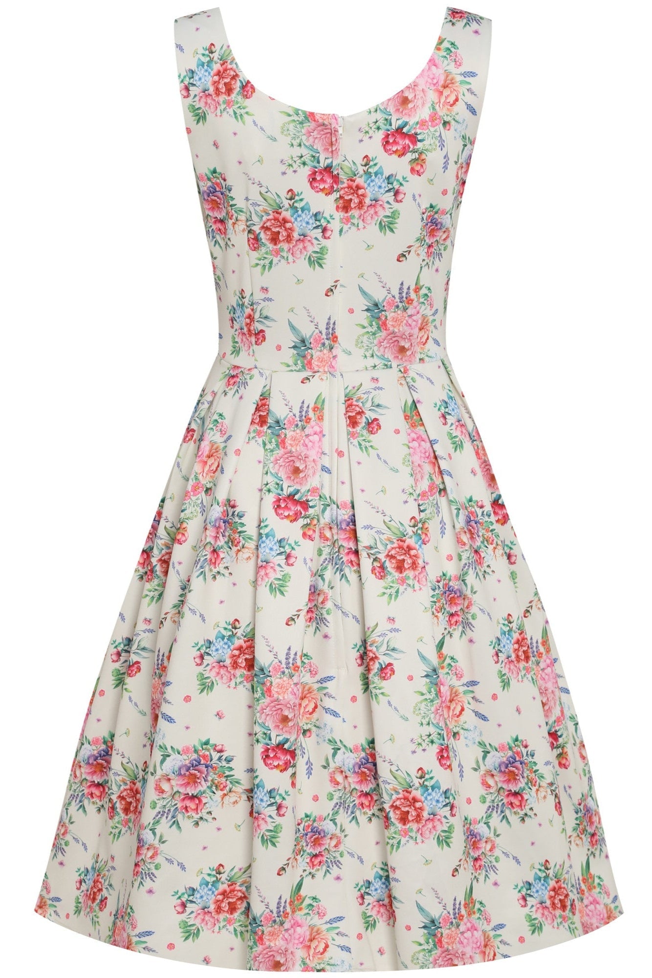 EU STOCK Amanda White English Garden Swing Dress