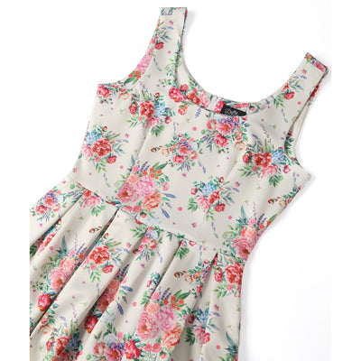 EU STOCK Amanda White English Garden Swing Dress
