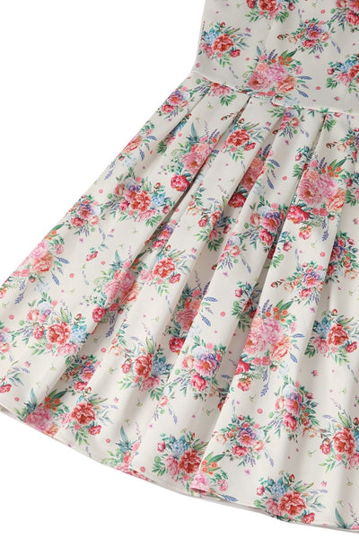 EU STOCK Amanda White English Garden Swing Dress
