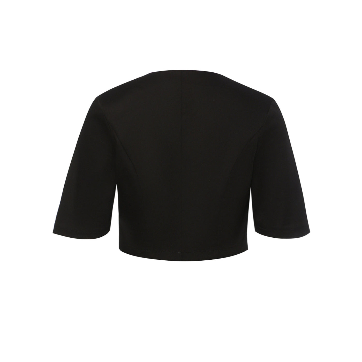 Lisette Three-Quarter Sleeve Black Bolero