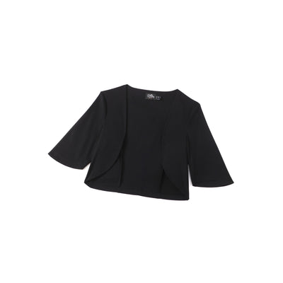 Lisette Three-Quarter Sleeve Black Bolero