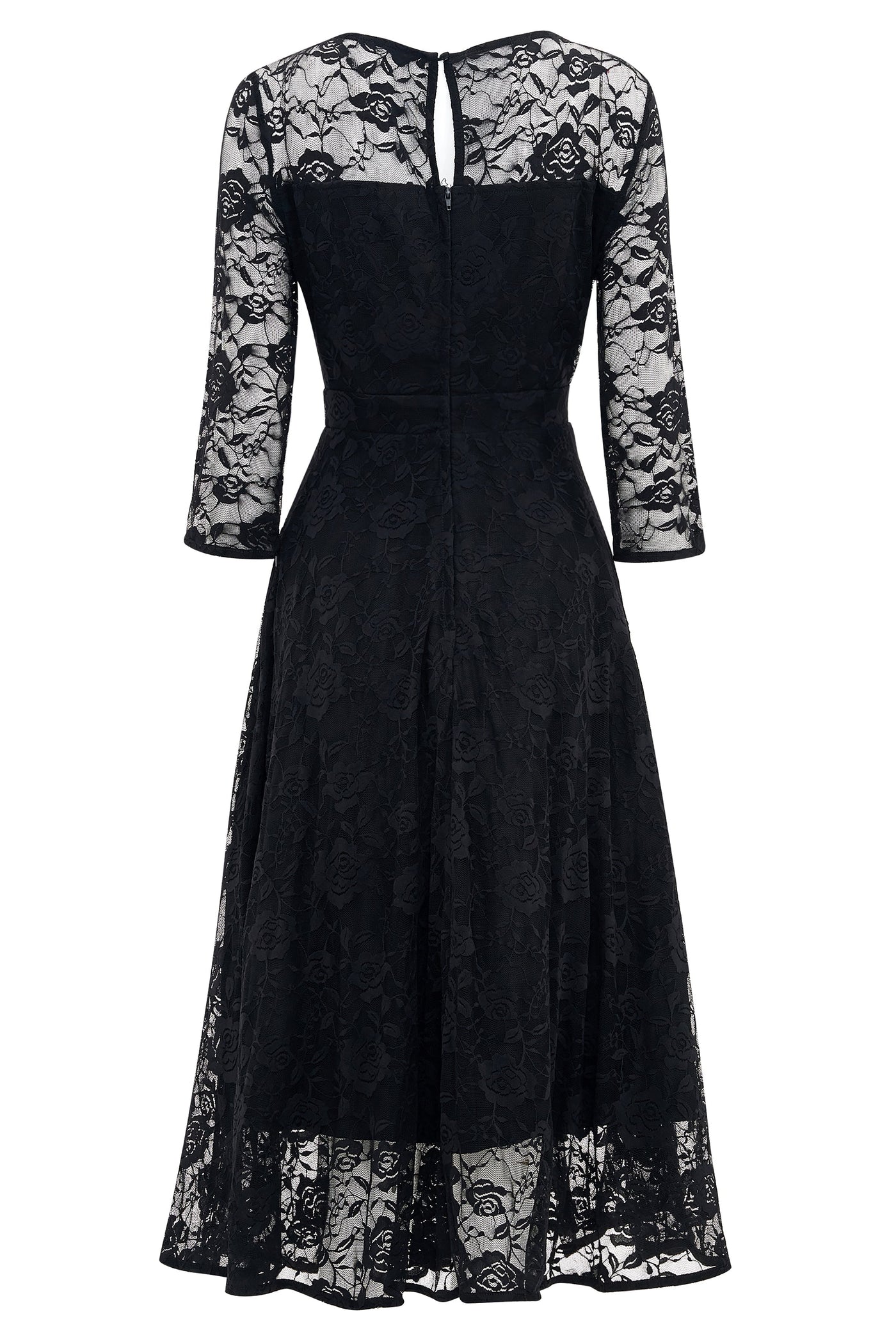 Woman's Black Formal Lace Dress