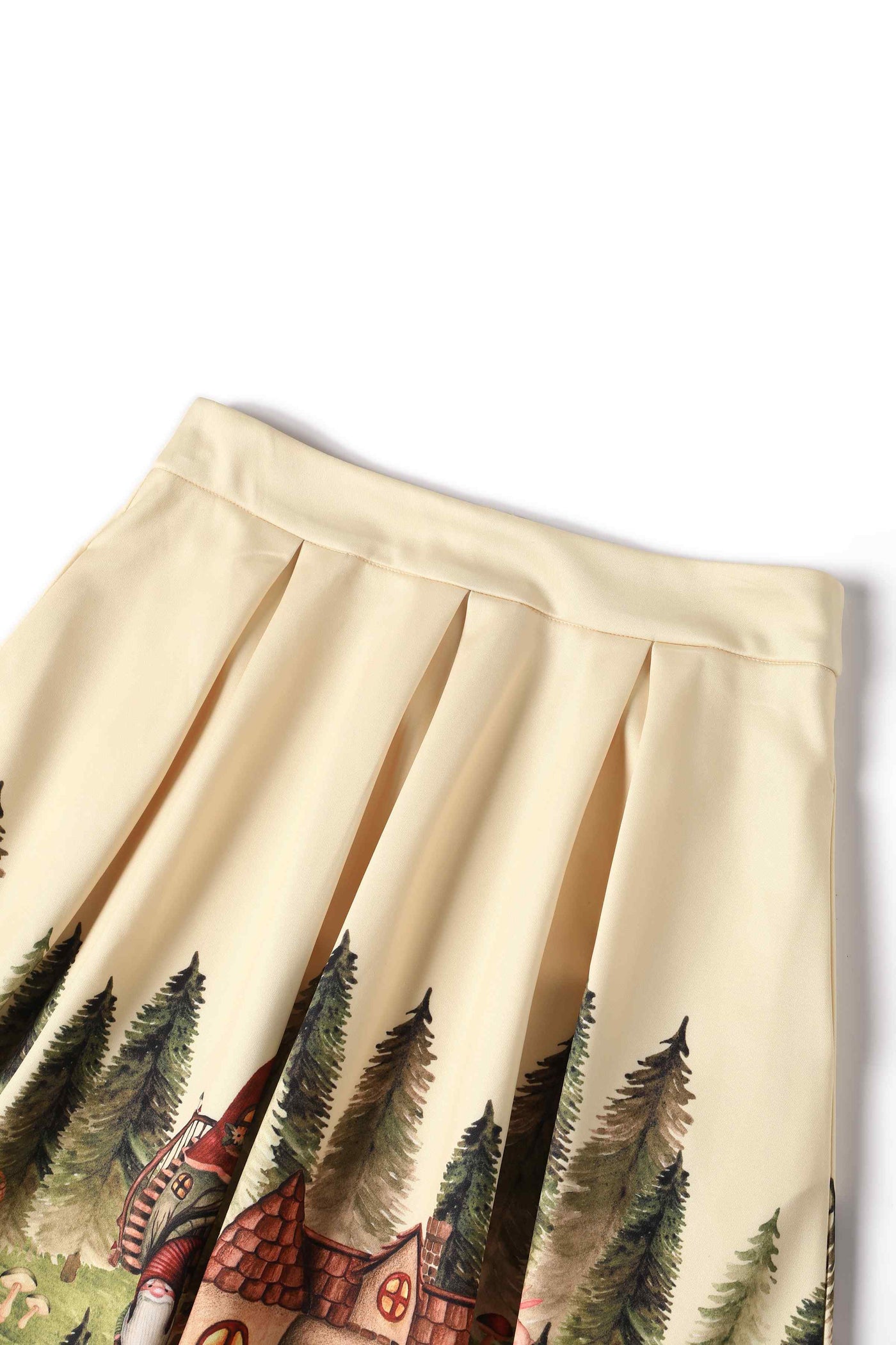 Aisley Gnome Ville Pleated Midi Skirt