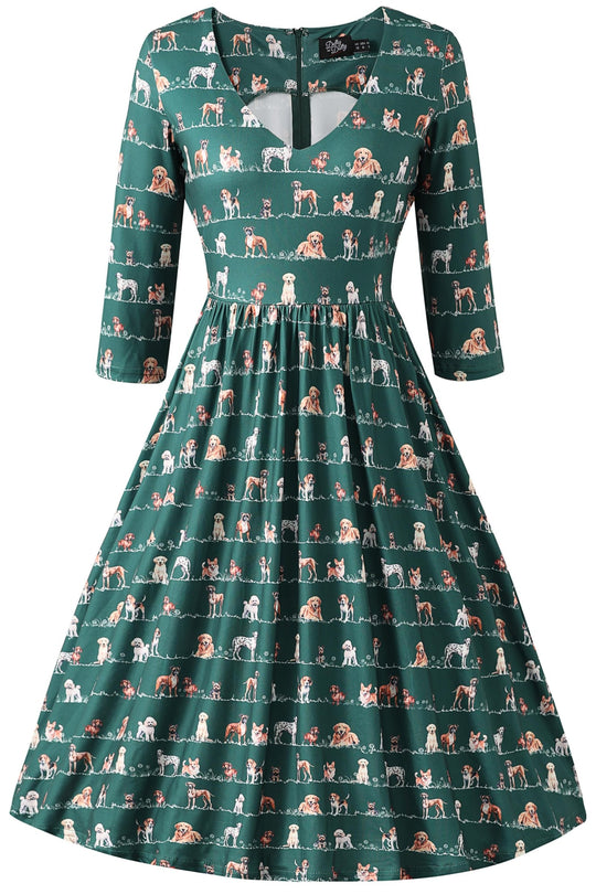 Billie Dog Society Long Sleeved Dress