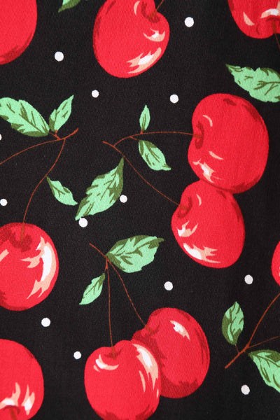 Close up view of Cherry print