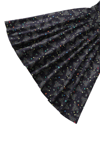 Scarlette Christmas Light Midi Dress In Black