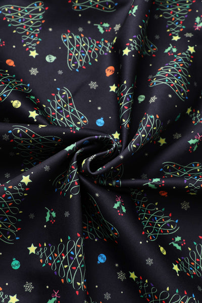 Scarlette Christmas Light Midi Dress In Black