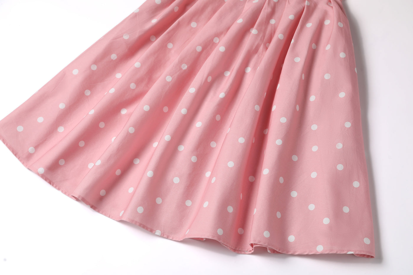 Sophia Rockabilly Halter Neck Swing Dress in Light Pink