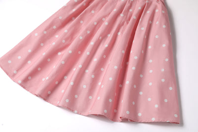 Sophia Rockabilly Halter Neck Swing Dress in Light Pink