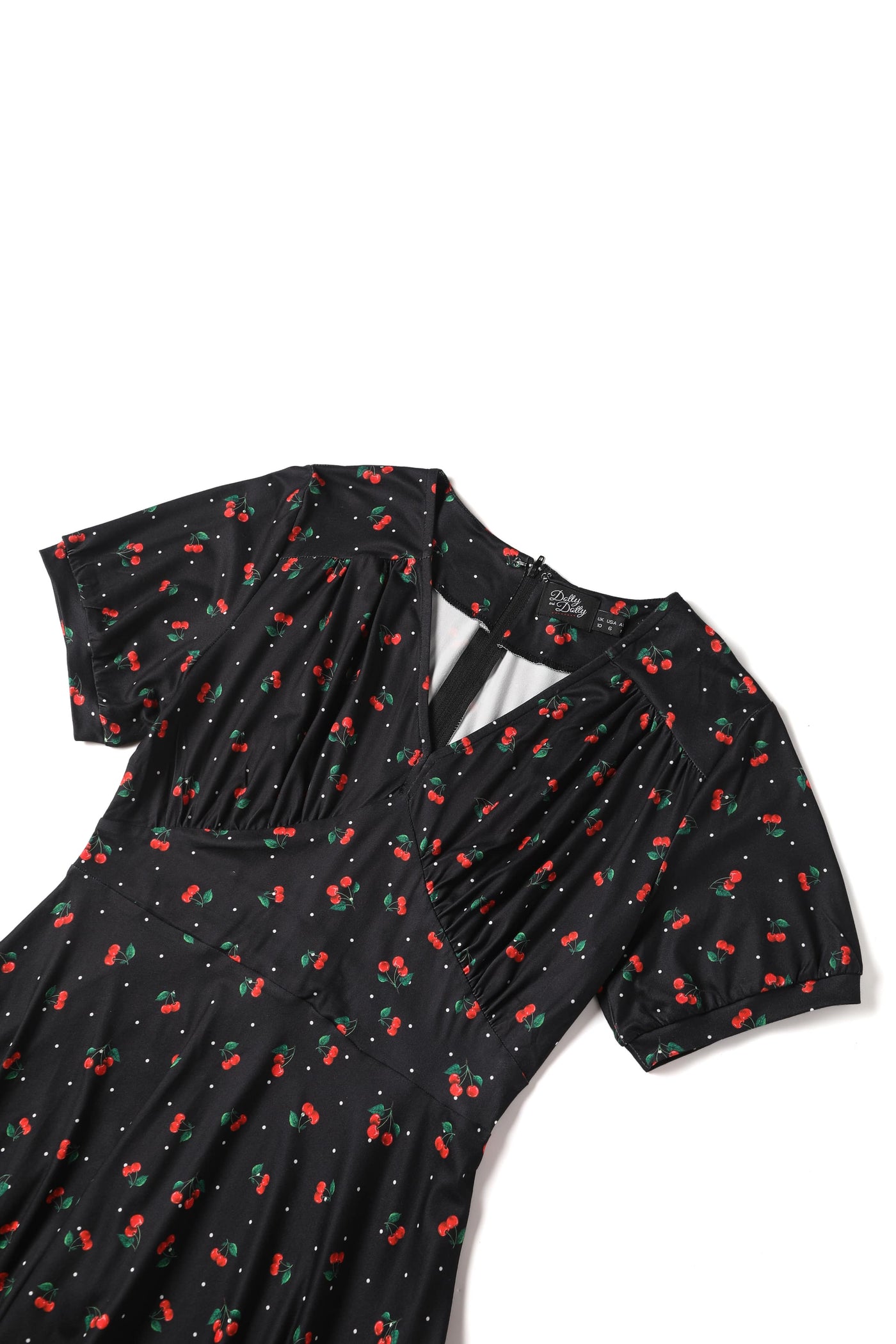 Retro Black Cherry Tea Dress