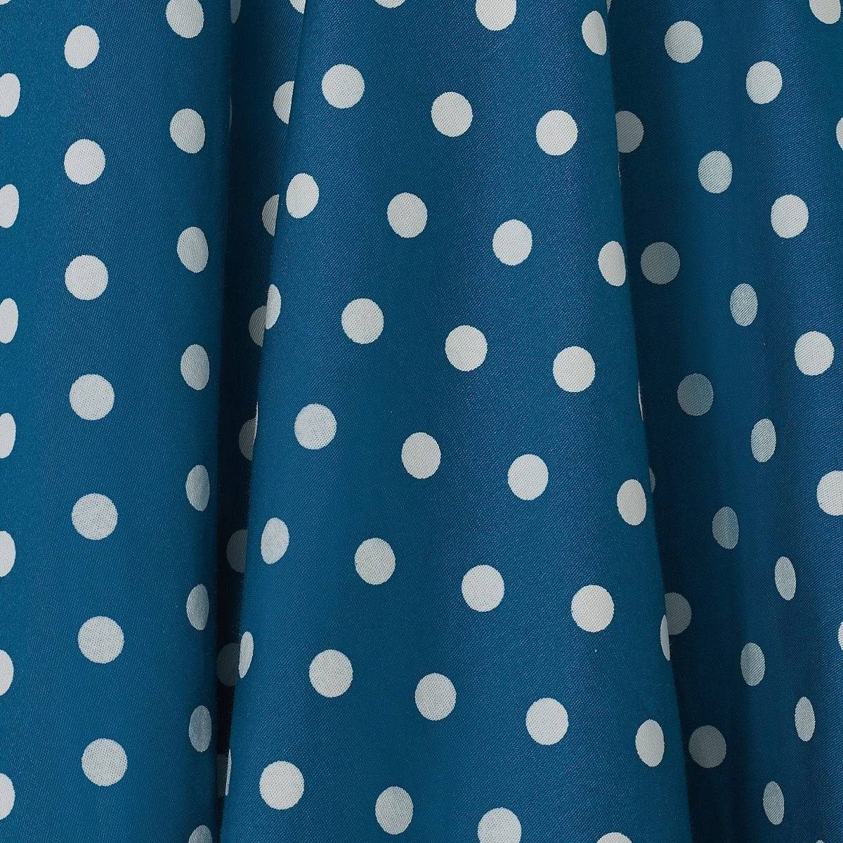 Retro Full Circle Swing Dress in Peacock Blue