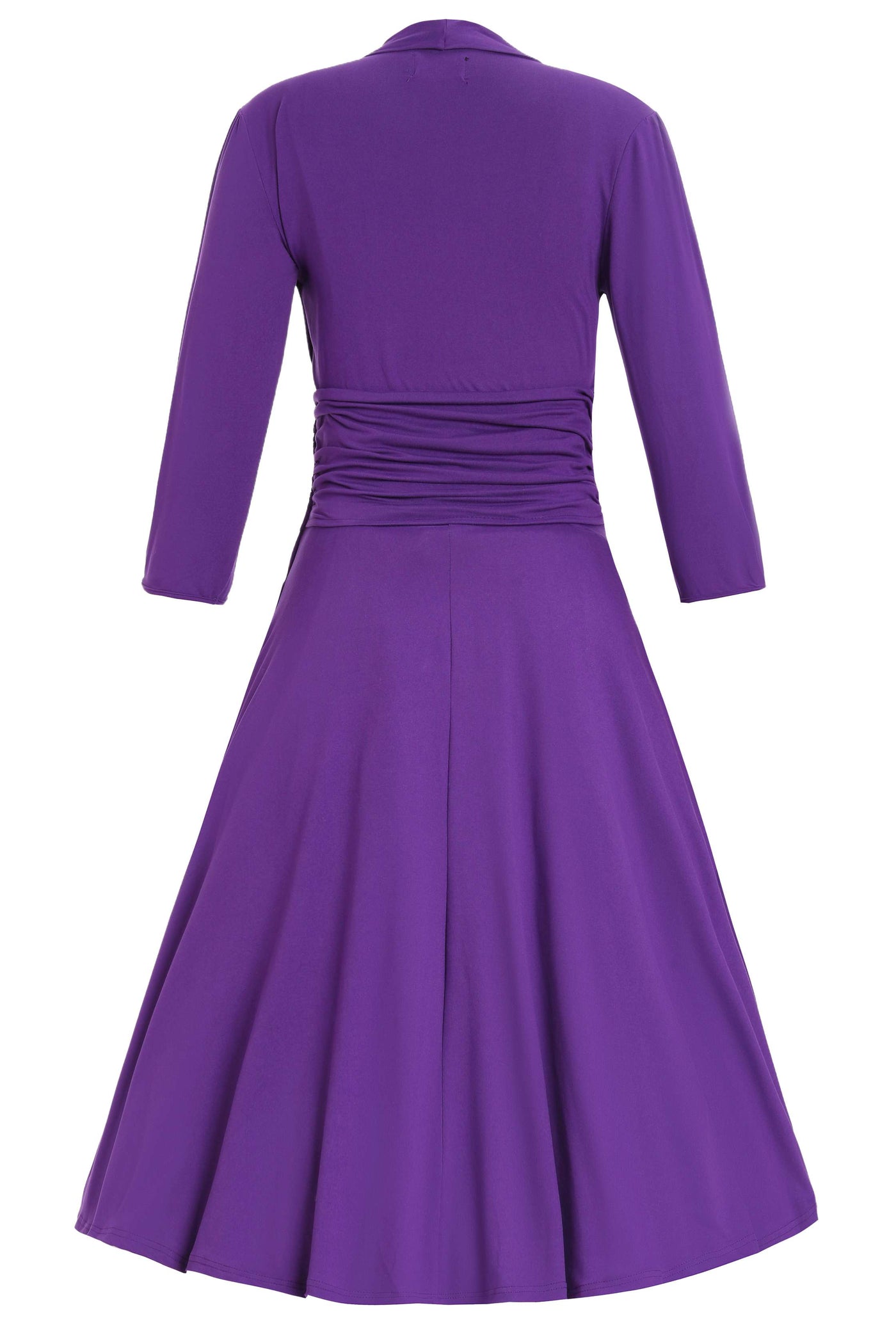 Sandra Bow Tie Casual Dress In Purple