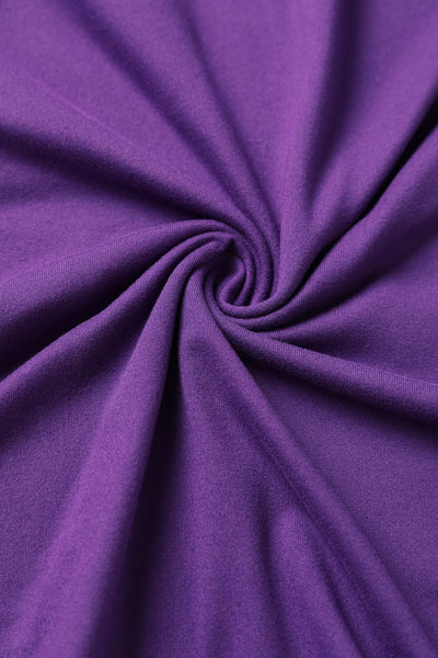 Sandra Bow Tie Casual Dress In Purple