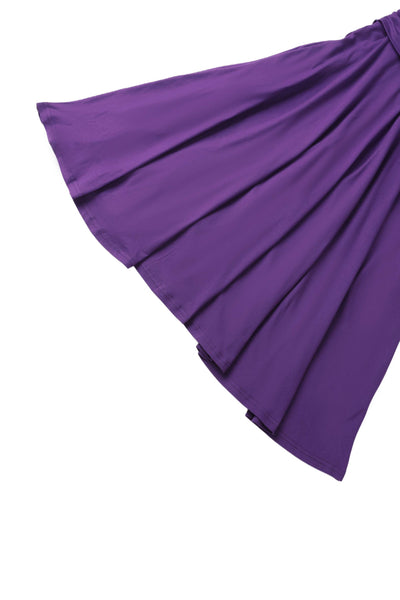 Sandra Bow Tie Casual Dress In Purple