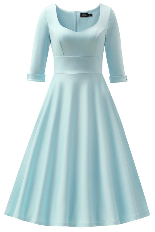 Scarlette Light Blue Midi Dress