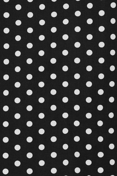 PRE-ORDER Rochelle High Waist Full Circle Polka Dot Skirt in Black