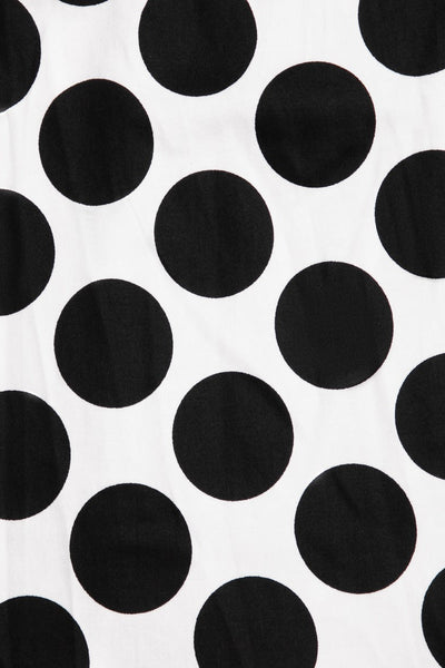 PRE-ORDER Carolyn Monochrome Polka Dot Swing Skirt