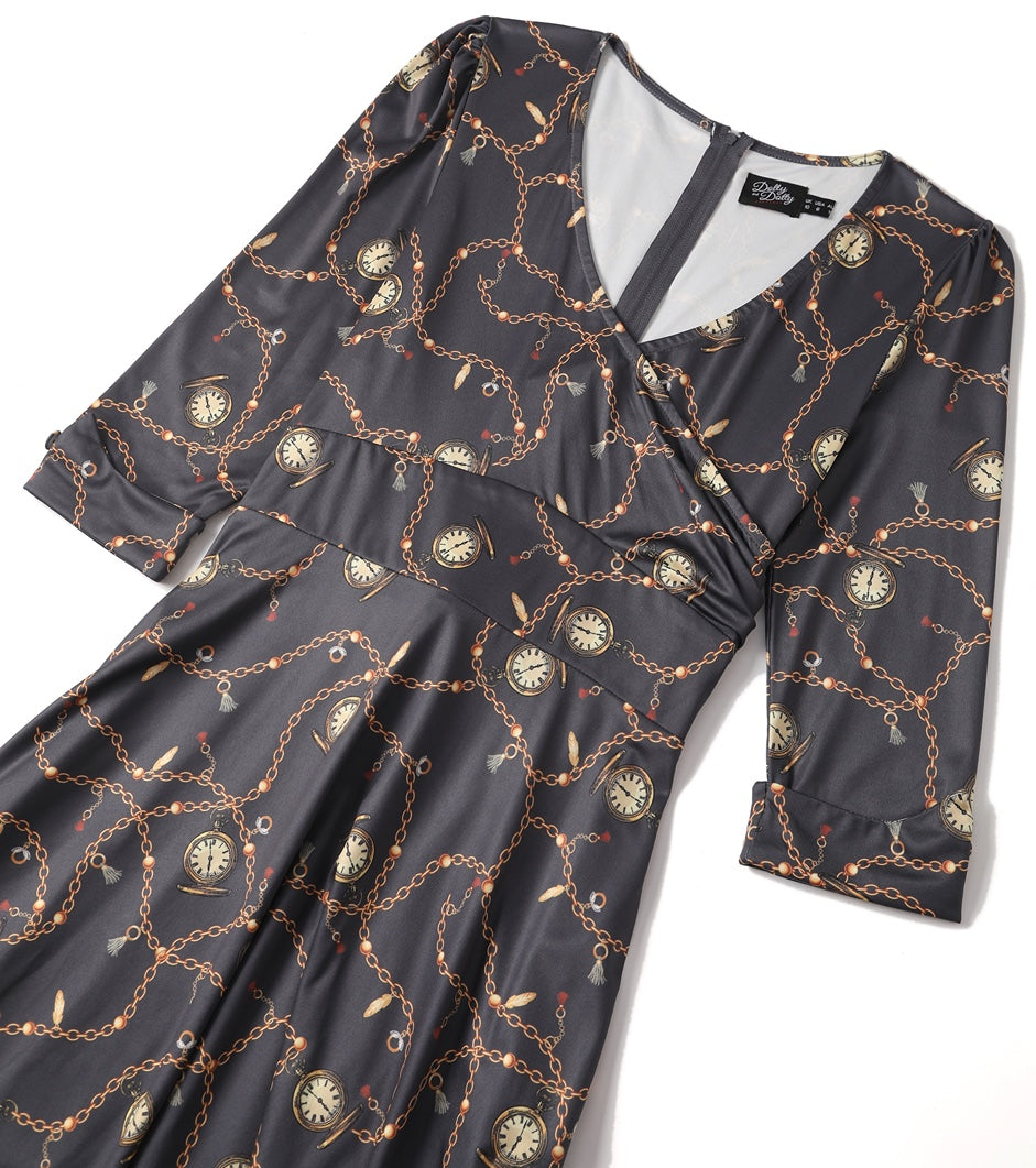 Katherine Black Watch Swing Dress