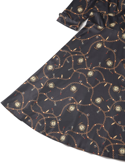 Katherine Black Watch Swing Dress