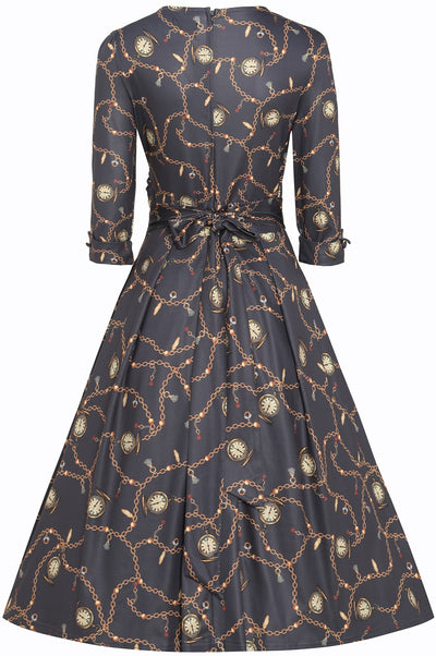 Katherine Black Watch Swing Dress
