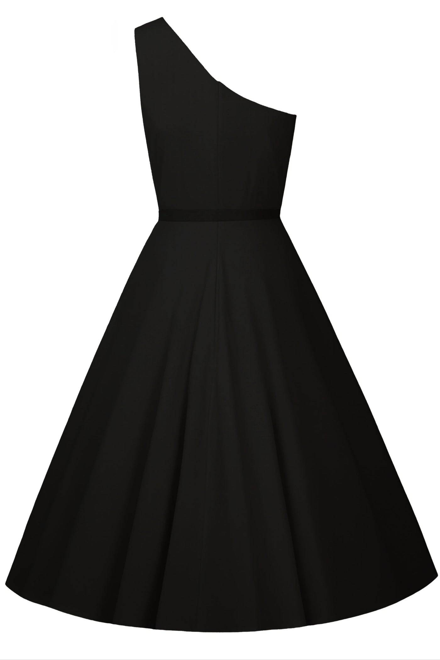 PRE ORDER Susan Classic Black Asymmetrical Swing Dress