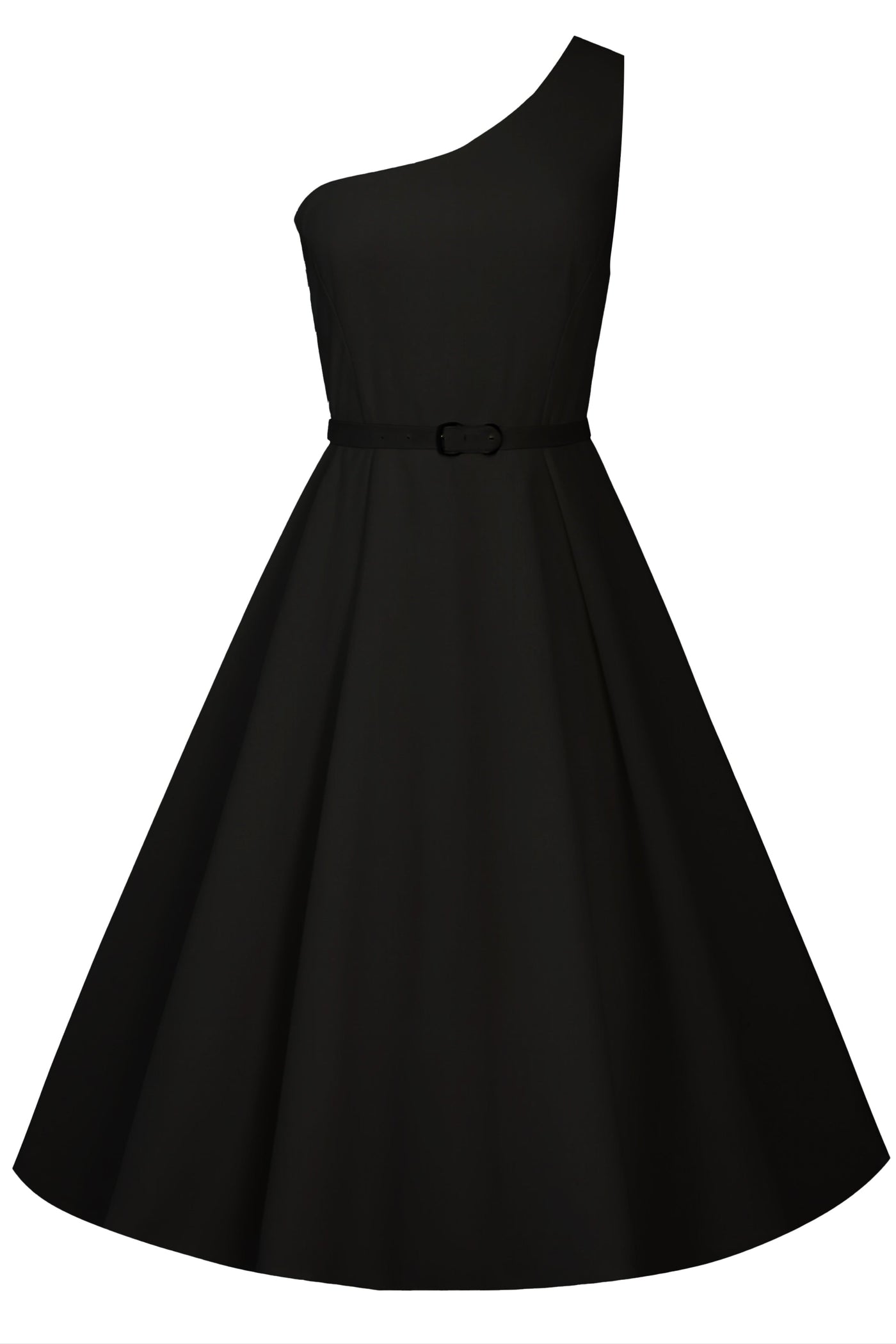 PRE ORDER Susan Classic Black Asymmetrical Swing Dress