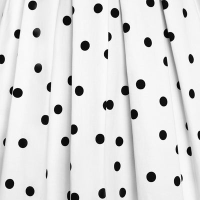 PRE ORDER Amanda Black White Polka Dot Swing Dress