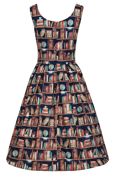 Amanda Library Book & Owl Swing Dress