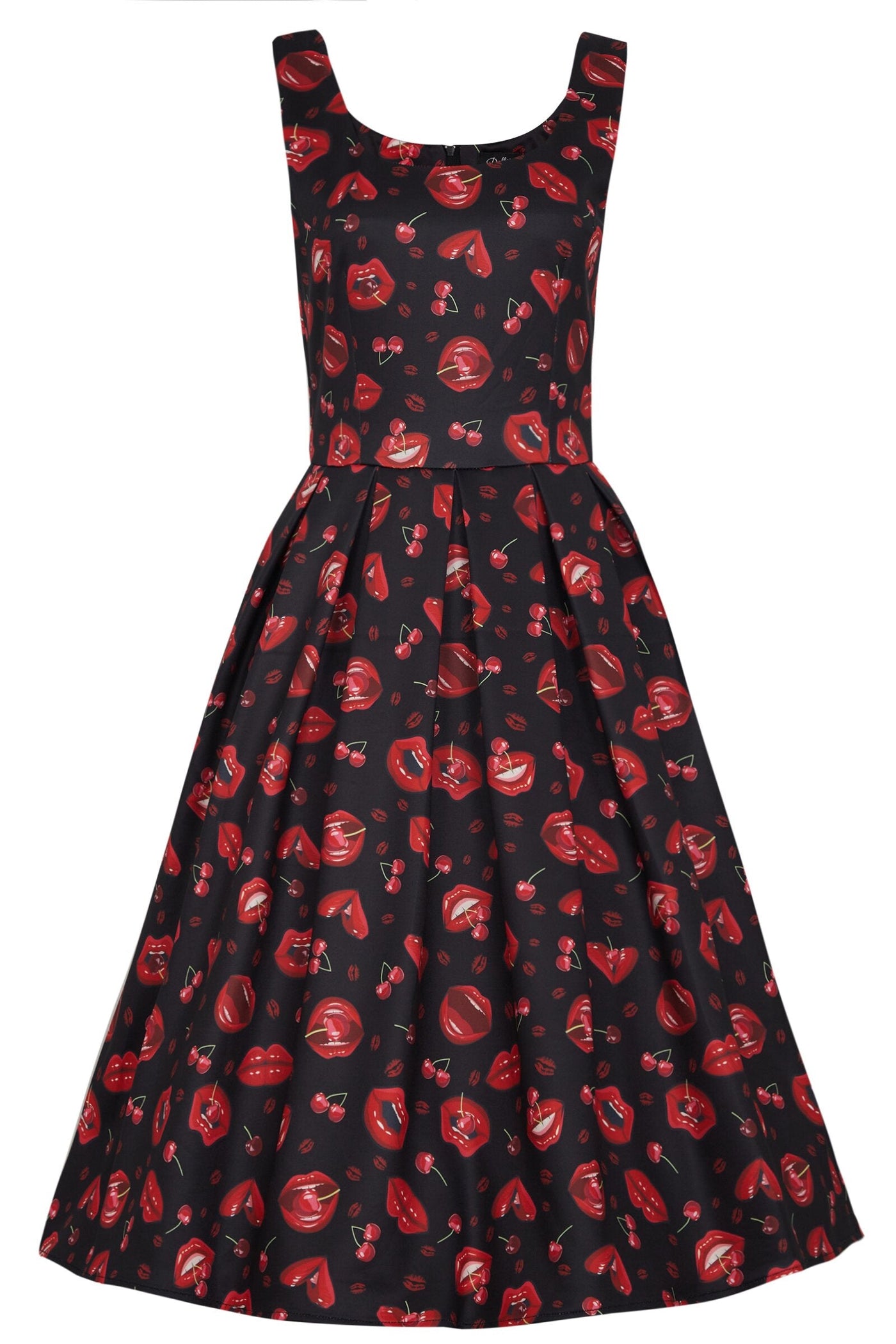 PRE ORDER Amanda Pin Up Lip & Cherry Swing Dress