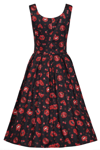 PRE ORDER Amanda Pin Up Lip & Cherry Swing Dress